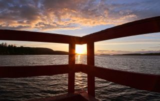 Sunset at coast of Salt Spring Island, BC